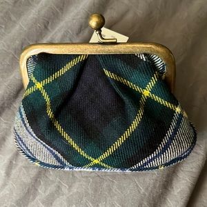 J. CREW plaid change purse!